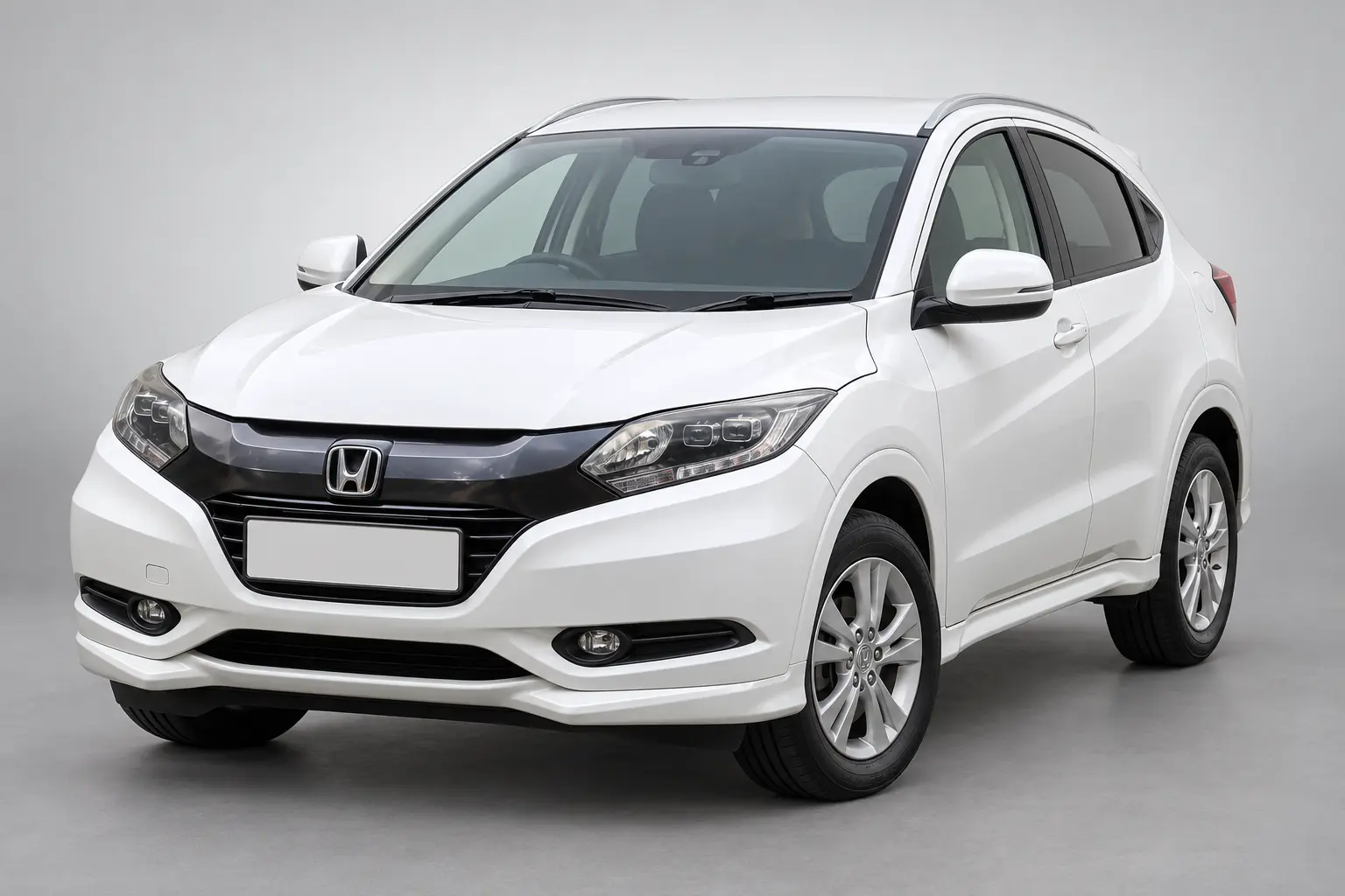 White Honda Vezel SUV for rent in Matale u2014 Amex Cabs & Tours fleet